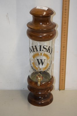 Lot 41 - A whisky decanter in wooden mounts