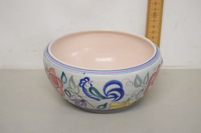 Lot 48 - A Poole Pottery bowl with floral design