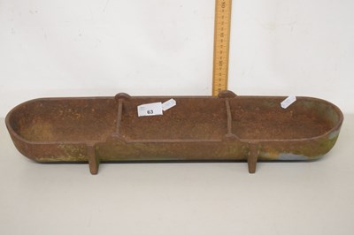 Lot 63 - A vintage cast iron trough