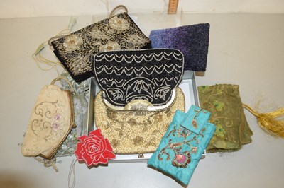 Lot 71 - A box containing a quantity of fabric purses