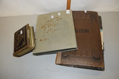 Lot 72 - A small Victorian photo album together with an...