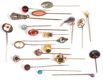 Lot 220 - A quantity of assorted stick pins: to include...