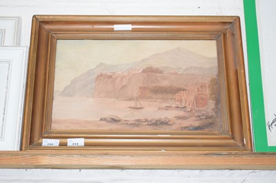 Lot 212 - Early 20th Century school study of a bay scene,...