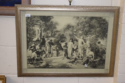 Lot 228 - Reproduction monochromatic classical print,...