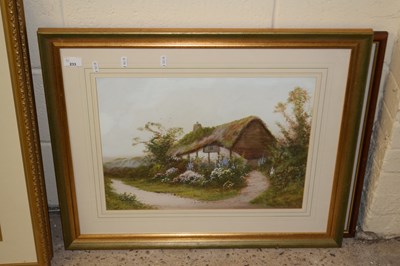 Lot 233 - Study of a cottage by R D Sheppard(?) together...