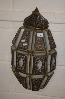 Lot 238 - Wall mounted glass lantern