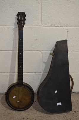 Lot 290 - Cased banjo and another (a/f)