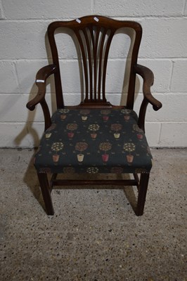 Lot 295 - A mahogany carver chair