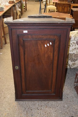 Lot 270 - A stained mahogany corner cupboard