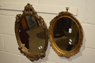 Lot 302 - Two gilt framed over wall mirrors