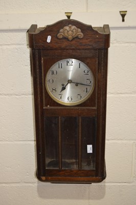 Lot 310 - Wall clock by W R Bullen, Norwich