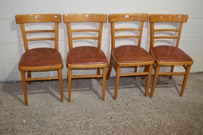 Lot 343 - Set of four kitchen chairs