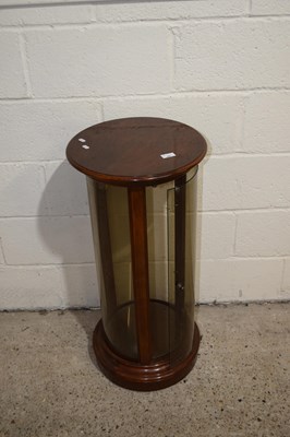 Lot 347 - A round glazed cabinet