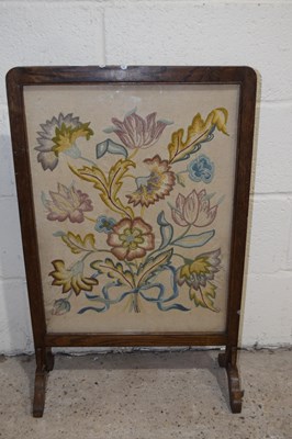 Lot 348 - Embroidered fire screen