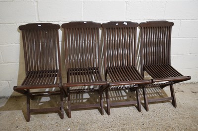 Lot 350 - Four folding garden chairs