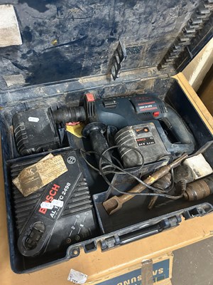 Lot 679 - A Bosch Hammer SDS Plus with attachments