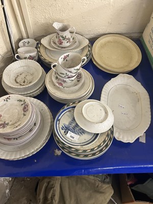 Lot 500 - Quantity of mixed ceramics, part dinner...