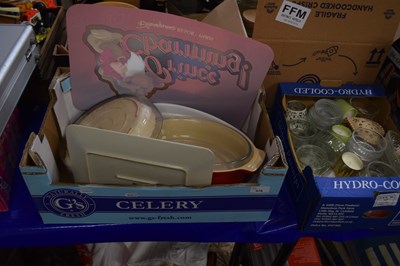 Lot 578 - Boxed quantity of various cooking dishes and...