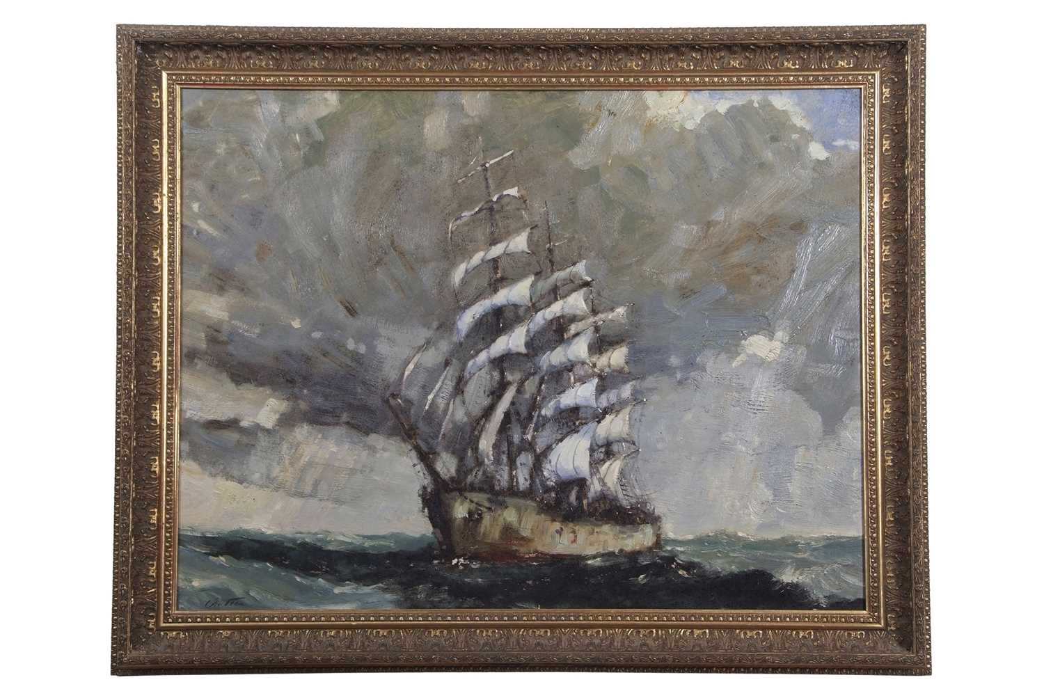 Lot 425 - Geoffrey Chatten (British,b.1938), Tall mast...