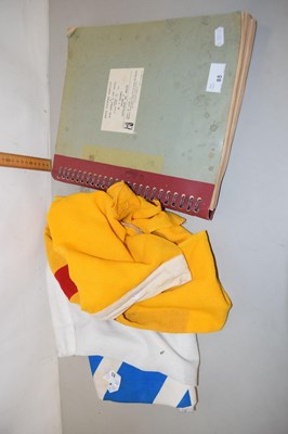 Lot 85 - Two flags and a braille catalogue