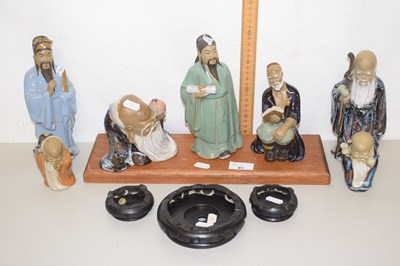 Lot 91 - A quantity of Chinese pottery figures