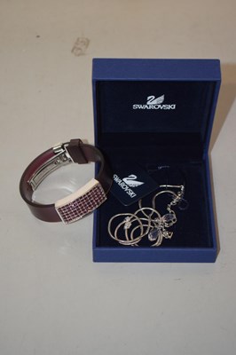 Lot 104 - A Swarovski bangle and necklace