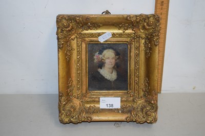 Lot 138 - Portrait miniature of a lady in gilt frame