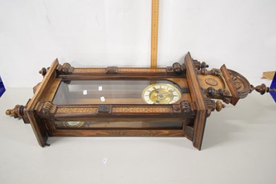 Lot 153 - Mahogany wall clock