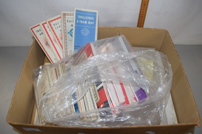 Lot 169 - Assorted maps and timetables to include London...