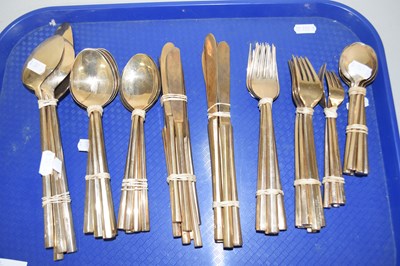 Lot 185 - Quantity of gilt metal flatware