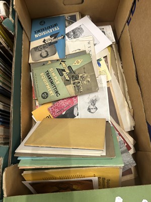 Lot 735 - A box of mixed ephemera