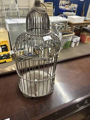 Lot 758 - Metal framed bird cage