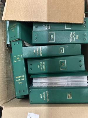 Lot 772 - Box of Railway Observer magazine, folders etc