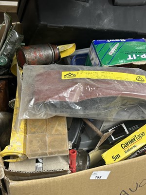 Lot 785 - Box of tools, various