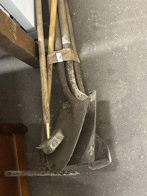 Lot 829 - Assortment of various garden tools to include...