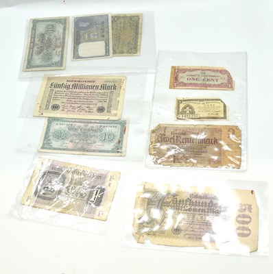 Lot 286 - Quantity of bank notes to include GRVI Rupee...