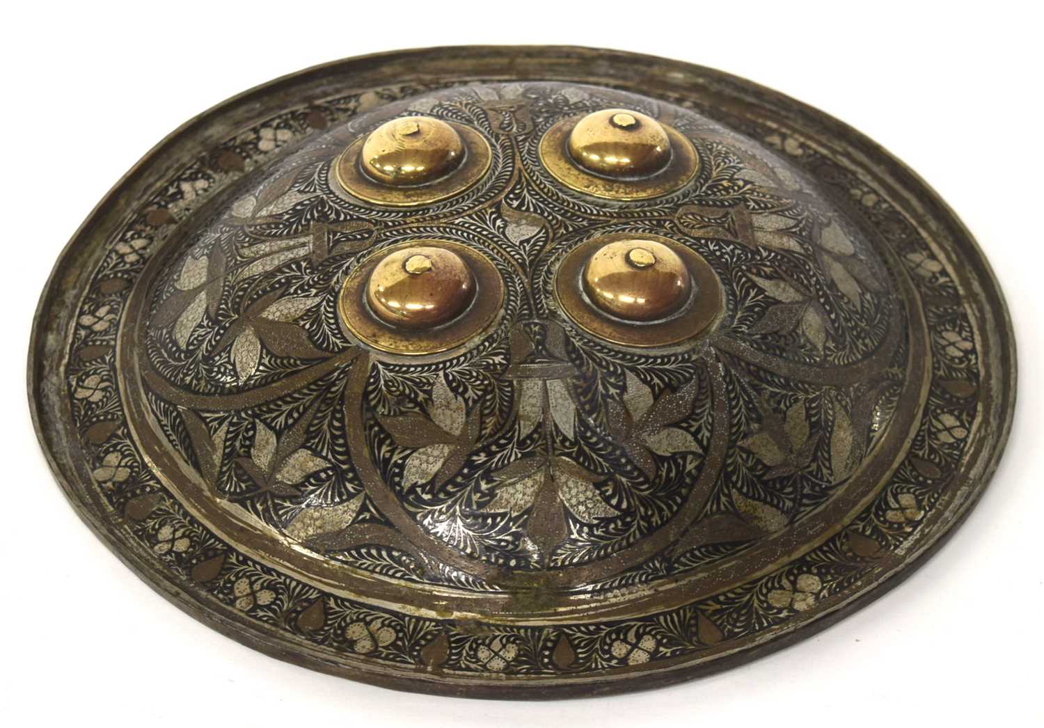 Lot 86 - 19th Century Indo -Persian Dhal shield of...