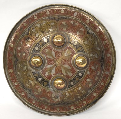 Lot 66 - Indo -Persian 19th century Dhal shield of...