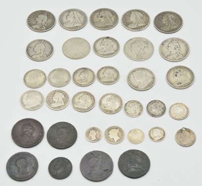 Lot 230 - Quantity of Victorian silver coinage to...