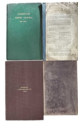 Lot 513 - BOUND PARLIAMENTARY ACTS PERTAINING TO NORFOLK:...