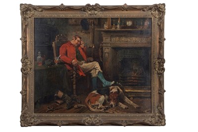 Lot 455 - John Emms (British,1844-1912), Huntsman and...