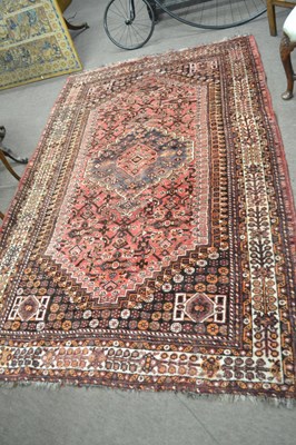 Lot 657 - Caucasian rug red ground