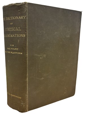 Lot 204 - REV R A BERTRAM: A DICTIONARY OF POETICAL...