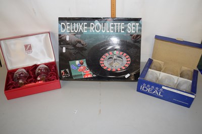 Lot 2 - Mixed Lot: Boxed roulette set together with...