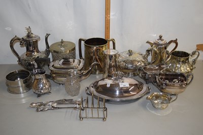 Lot 21 - Mixed Lot: Various silver plated tea wares and...