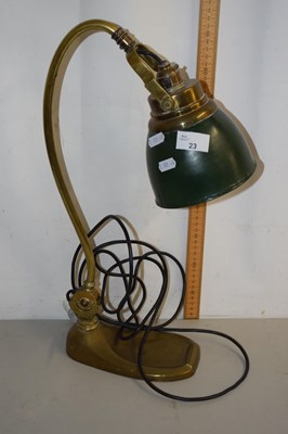 Lot 23 - Vintage desk lamp with green shade