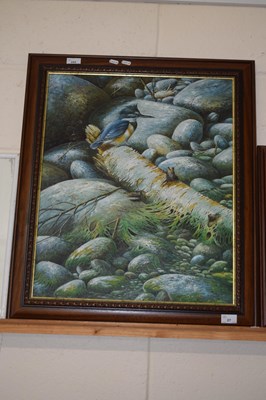 Lot 27 - Framed study of a Kingfisher