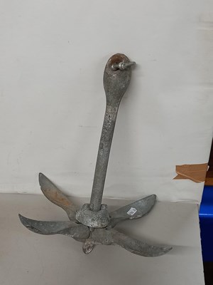 Lot 46 - A small metal folding anchor