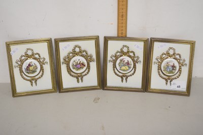 Lot 48 - Group of modern miniature continental plaques...