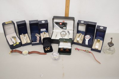 Lot 107 - Quantity of assorted watches, cufflinks,...